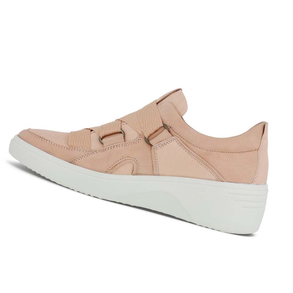 Women's Ecco Soft 7 Wedge Sneakers Pink / Rose | Canada 248NWY